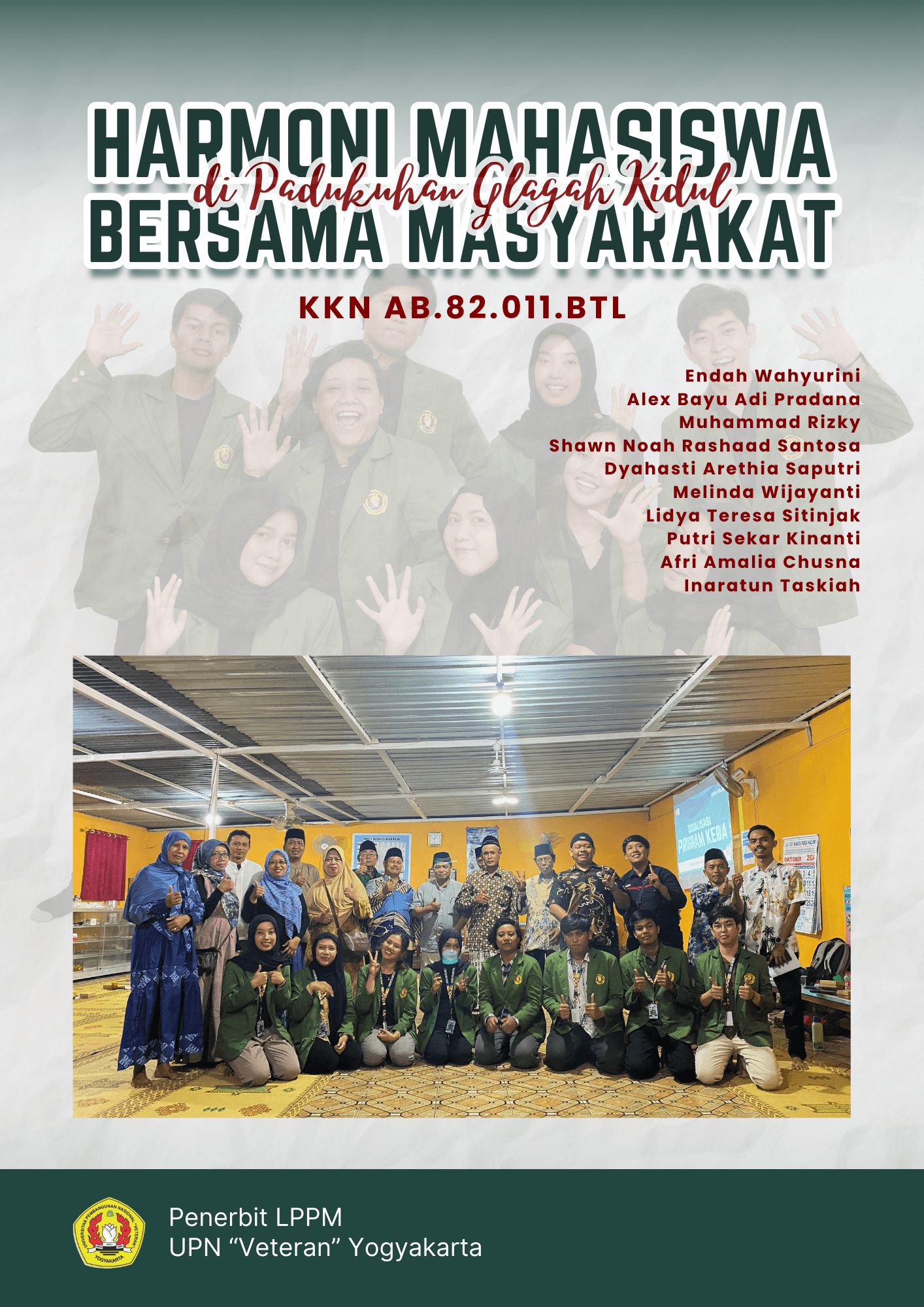 Cover Buku Harmoni Mahasiswa bersama Masyarakat di Padukuhan Glagah Kidul